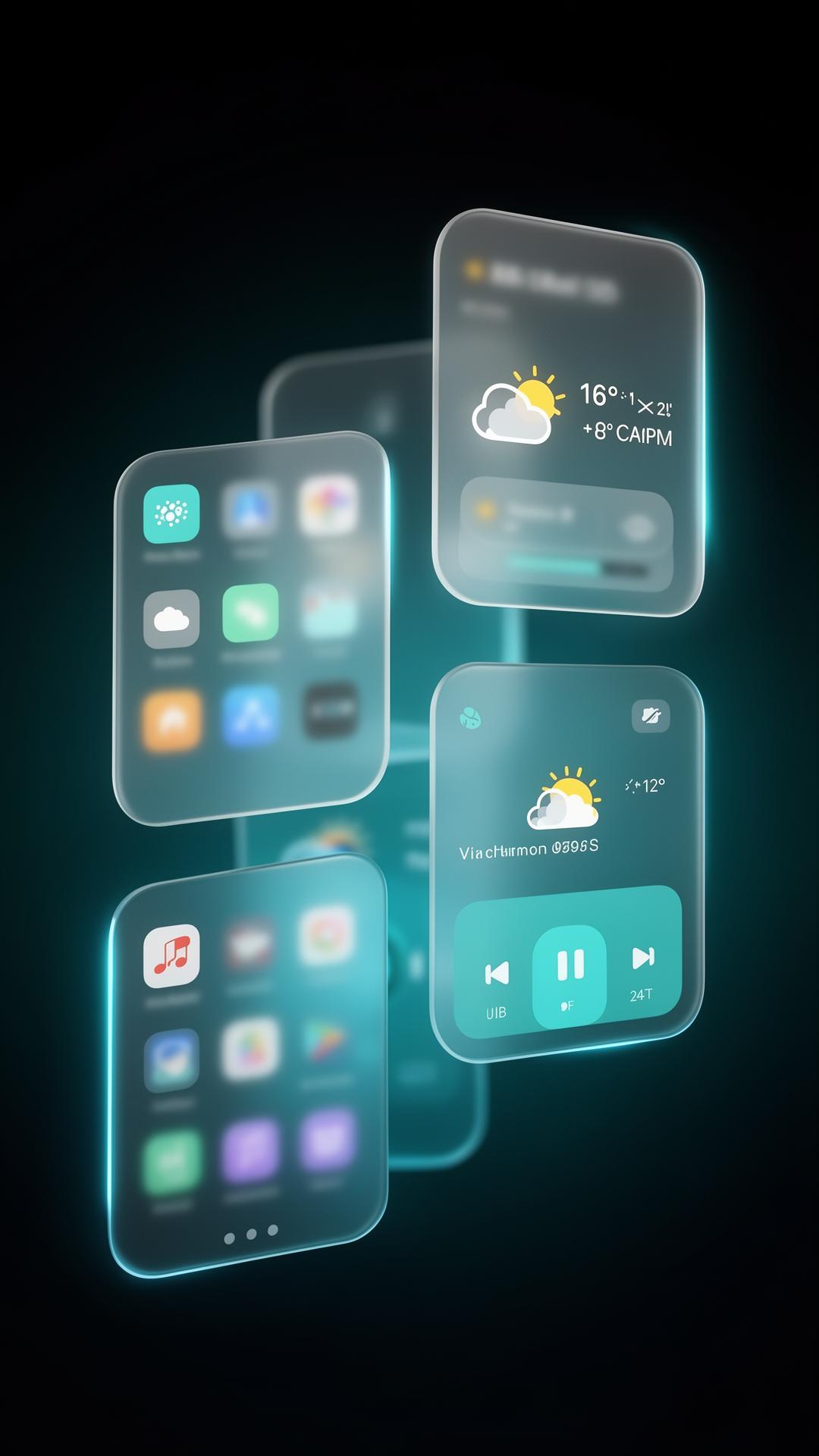 HarmonyOS 6.1 liquid glass widgets
